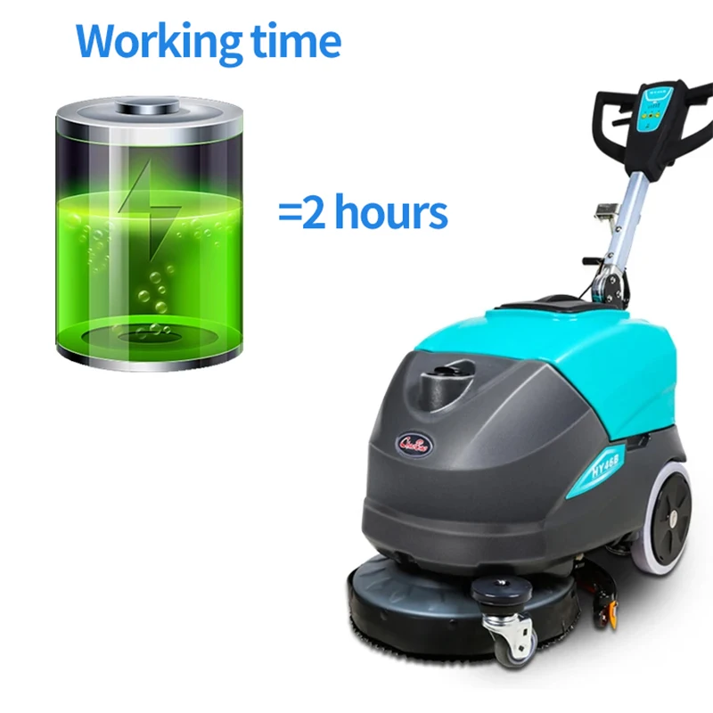Hand-push Floor Cleaning Machine Factory Workshop Electric Mopping Machine Warehouse Industrial Carpet Cleaning Equipment