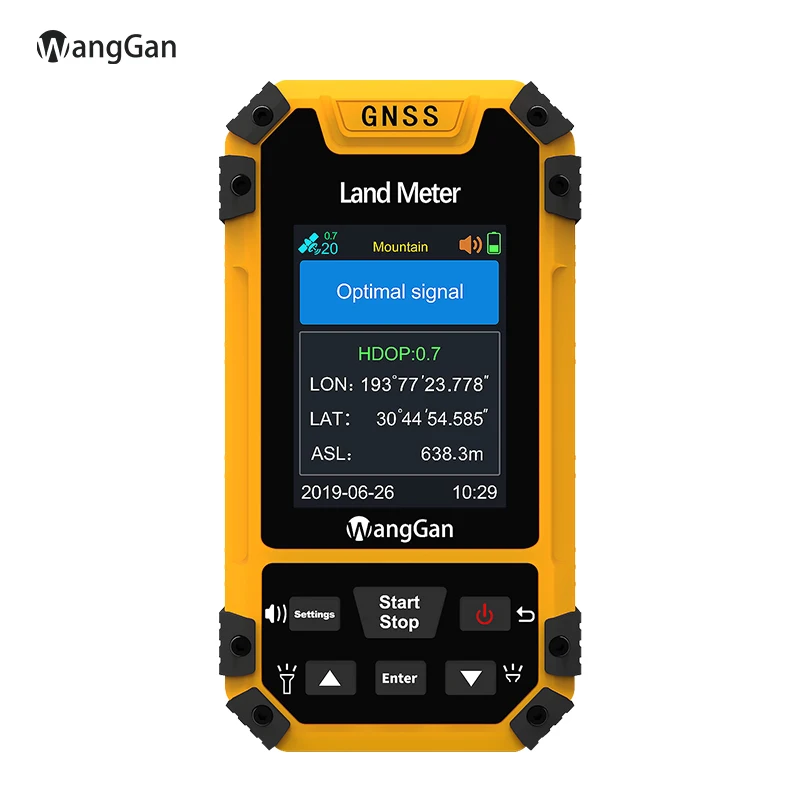 Wanggan S4 Land meter color sreen Farmland GPS Land surveing machine S4 GNSS receiver area measurement for argriculture