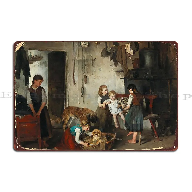 The Offspring Gustav Majer 1877 Wholesome Austrian Art Metal Plaque Rusty Wall Decor Create Custom Cinema Tin Sign Poster