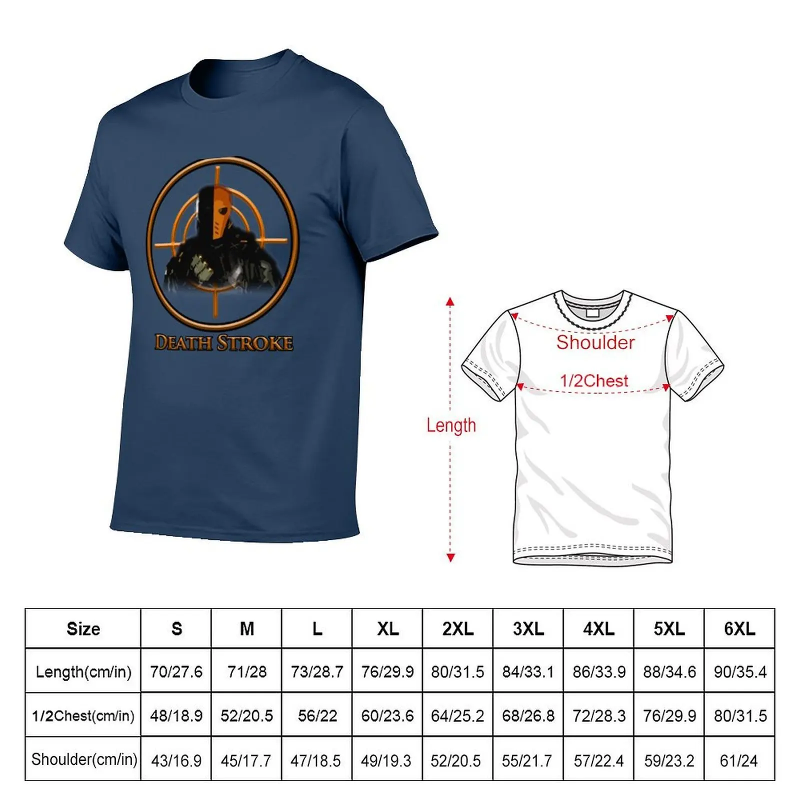 DeathStroke T-Shirt man t shirt luxury funny t shirts cotton T-Shirt