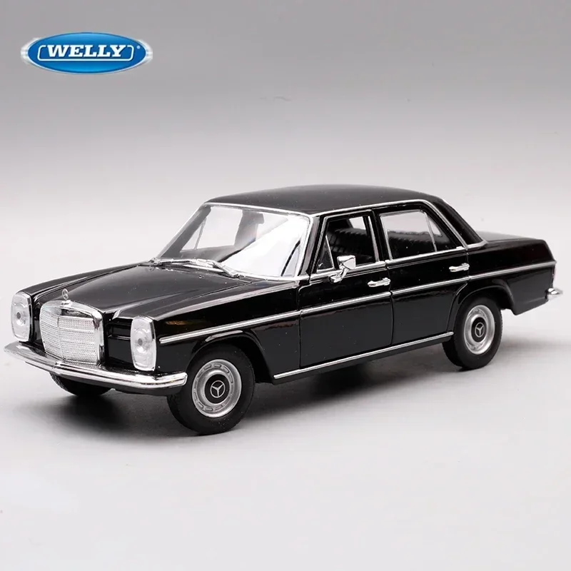 WELLY 1:24 Mercedes-Benz 220 Alloy Car Model Simulation Diecasts Metal Classic Retro Old Car Model Collection Childrens Toy Gift