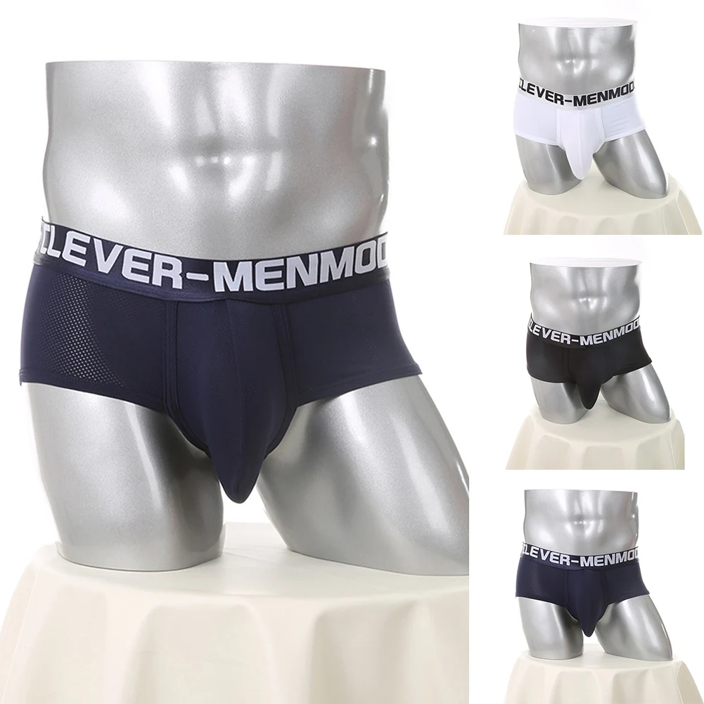 

Low Rise Mens Boxer Briefs with U Convex Pouch Underpant Designed for Breathable Sweat Absorption Use in Sports Activities