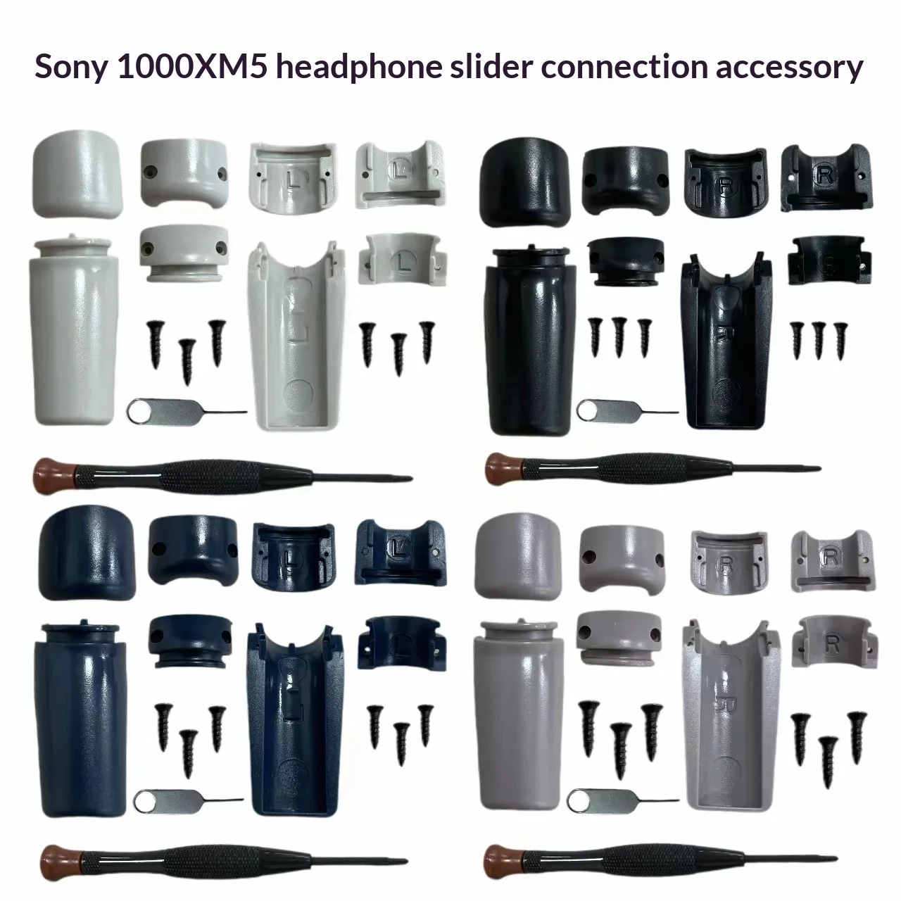 Image of Ersatz-Kunststoff-Scharnier Kopfhörerarm-Schiebeverbinder Reparaturteil für Sony WH 1000XM5 Kopfhörer Scharnier Reparatur bei Beschädigungen