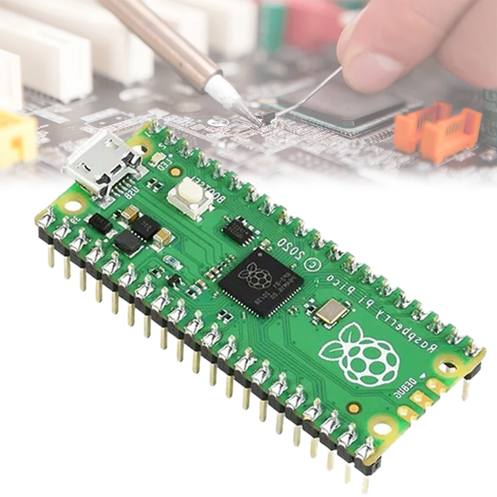 Для Raspberry Pi Pico RP2040 макетная плата базовый стартовый комплект ЖК1602 модуль дисплея полный стартовый набор макетная плата 9G сервопривод