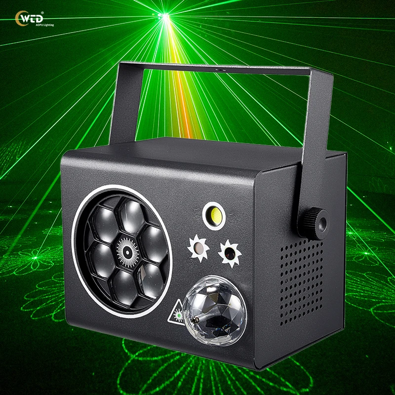 

Многофункциональный лазерный проектор AOPU 4-в-1 с эффектами «волшебный шар», стробоскопом и узорами для семейных вечеринок