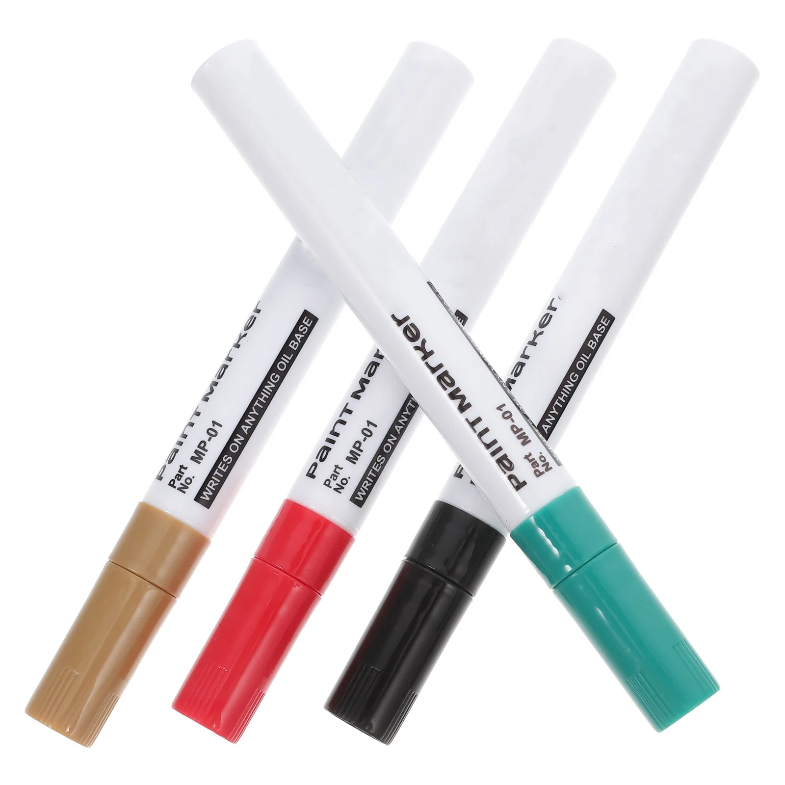 

4Pcs Permanent Paint Markers Vibrant Waterproof Paint Marker Pens for DIY Fabric Rock Glass Metal Plastic Home Repair Marking