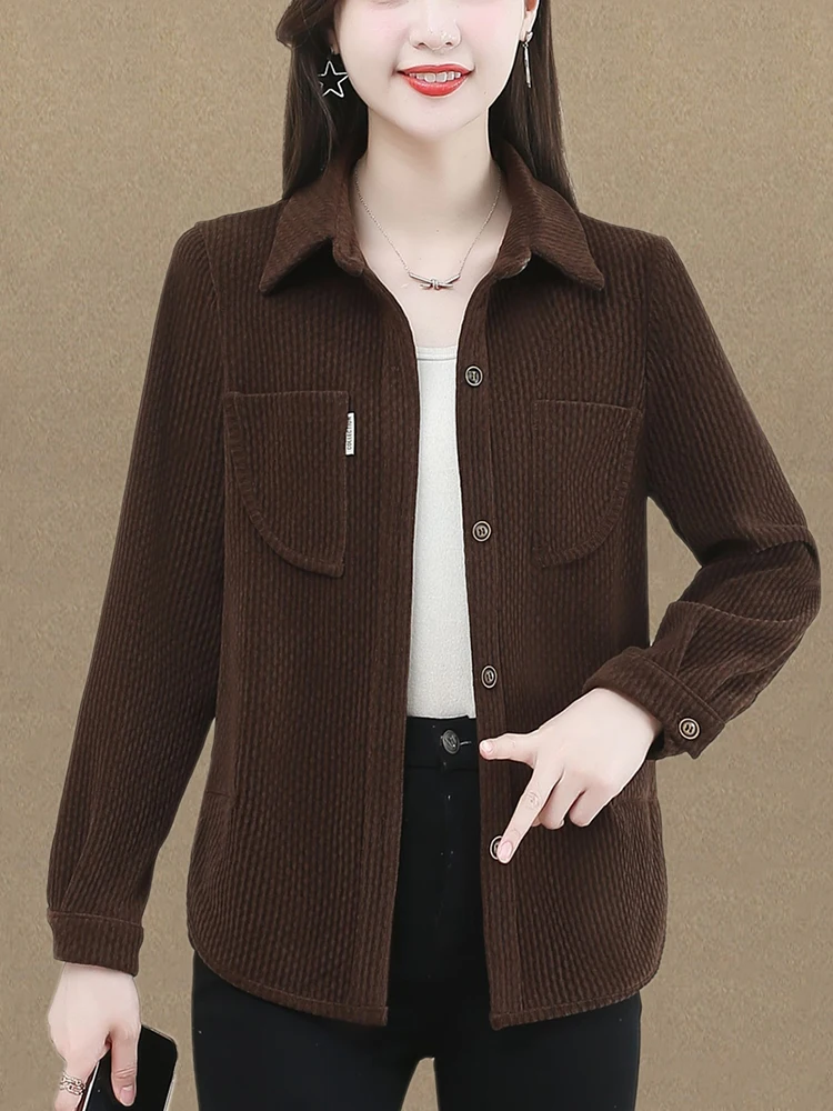 

Женский модный художественный топ с воротником в стиле ретро, весна-осень, новый универсальный простой топ Sle Cact, модный