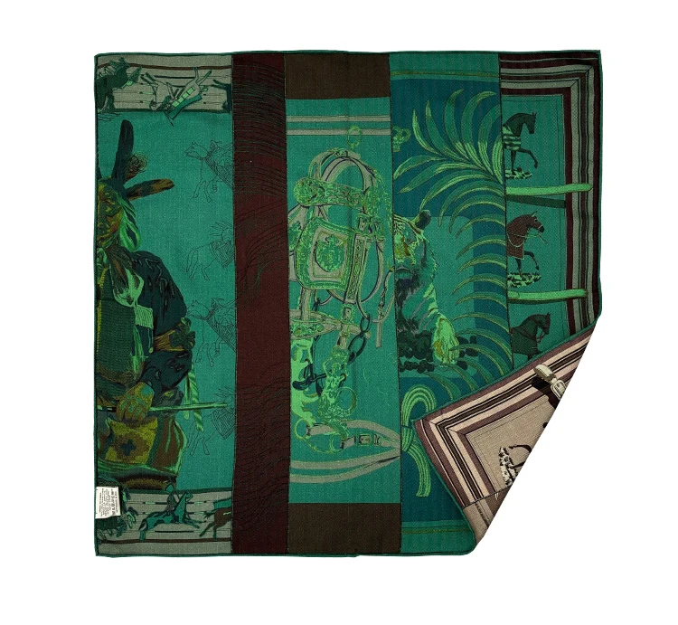 

Silk Wool Scarf 65cm Small Bandanas Herms Rolled Shawl Women Double Faced Hijab Bag Neck Accessories Christmas Gift Keep Warm