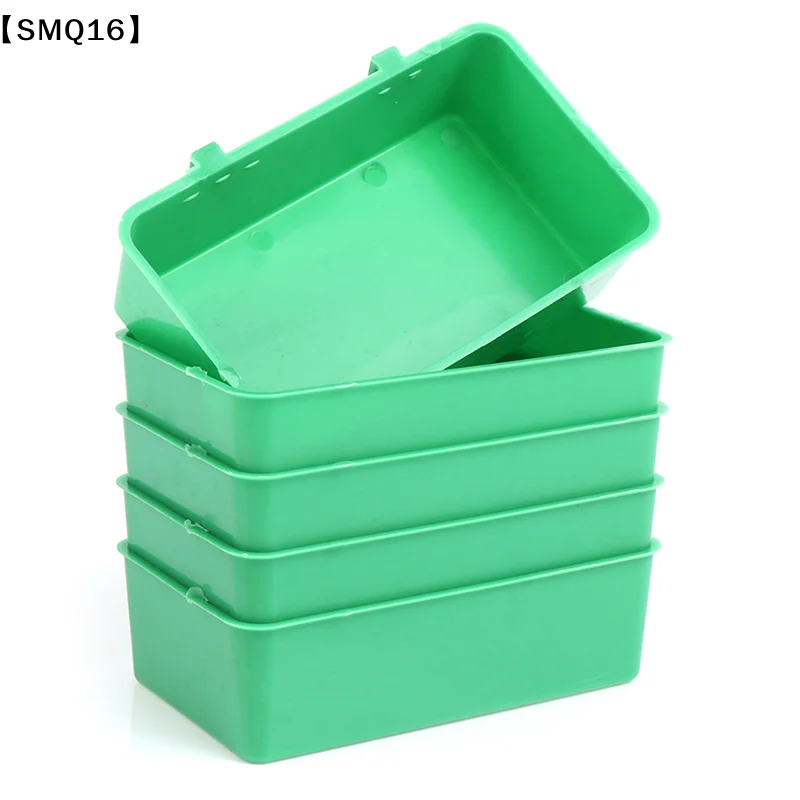 5pcs Multifunction Food Tray Parrot Bathtub Animal Cage Standing Wash Shower Box【SMQ】