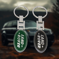 3D Metal Car Decoration Key Rings Business Keychain For Land Rover Discovery 3 4 Vogue Velar Freelander 1 2 SVR Evoque Accessory