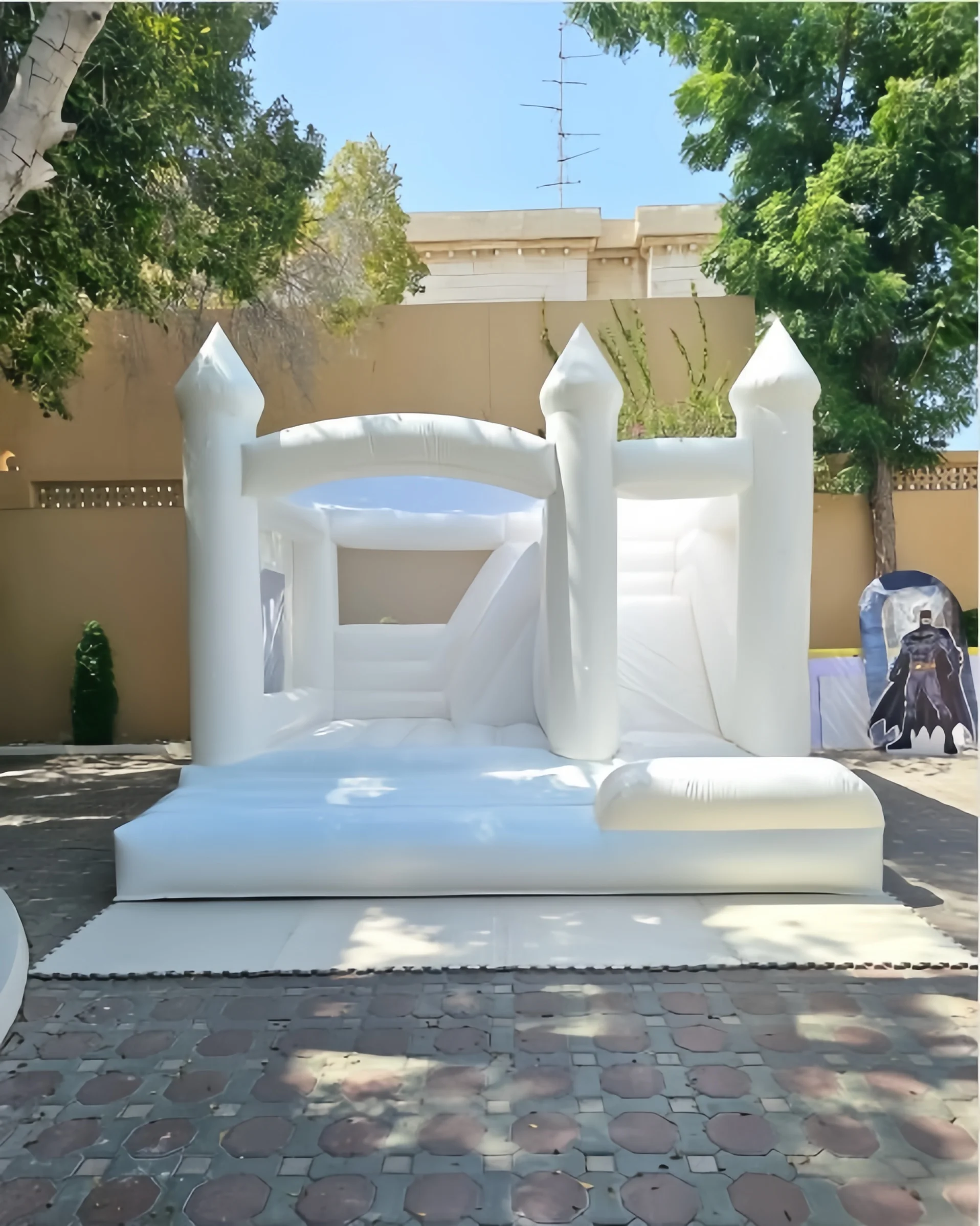 

Party Rental Equipment Jumping Castle for Kids Bouncy Bubble House White Bouncy Castle Inflatables for Children