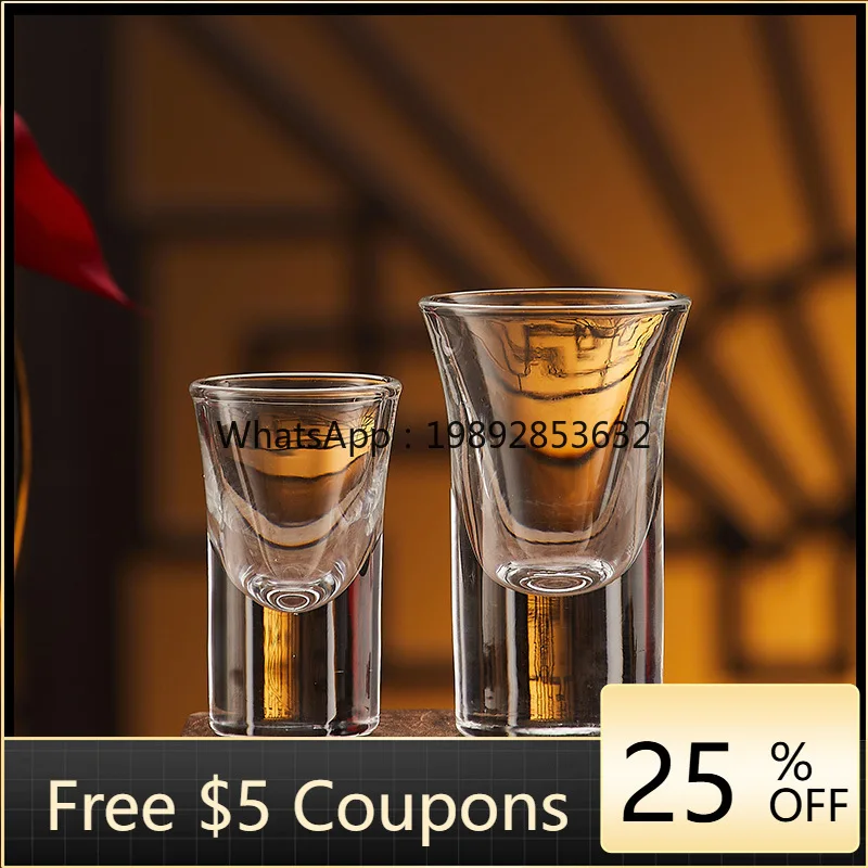 

L3-20 crystal glass Baijiu cup bar small wine glass foreign wine cup one bite cup