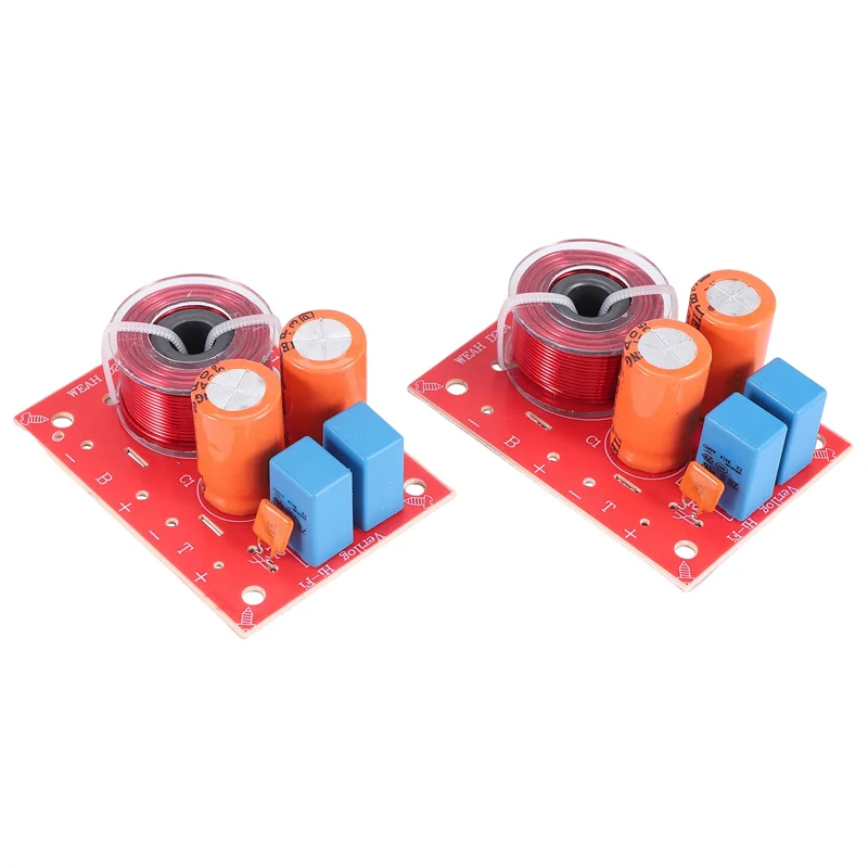 AA08-2Pcs 2-полосный 80 Вт Diy динамик фильтр схема высокие частоты делитель частоты домашний кинотеатр Hi-Fi стерео аудио кроссовер фильтр
