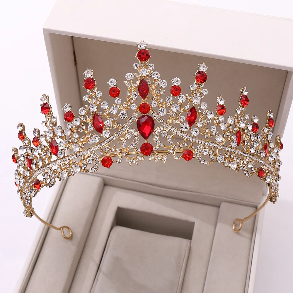 Luxury Crystal Crown Bridal Atmosphere Rhinestone Wedding Dinner Tiara Prom Party Accessories Princess Headdresses