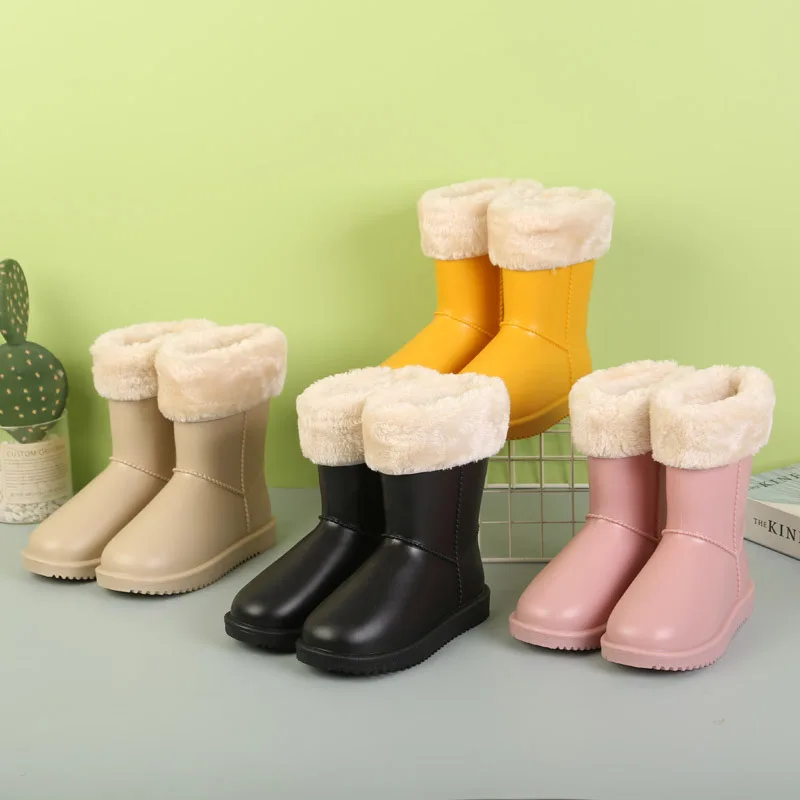 

Children Boots For Girls Boys Baby Waterproof Warm Snow Girl Shoes Ankle Boots Sapato Warm Winter Boot Cotton Kids Girl Shoes