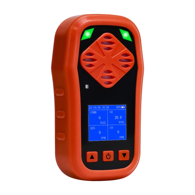 4-In-1 Gas Leak Detector For LEL CO H2S O2 Gas Alarm H2S Gas Detector Portable CO Detector