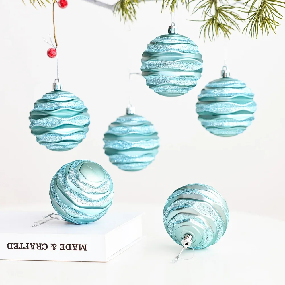 Holiday Decor Christmas Ornaments Holiday Atmosphere Commercial Space Decor Classic Christmas Colors Oversized 8CM Diameter