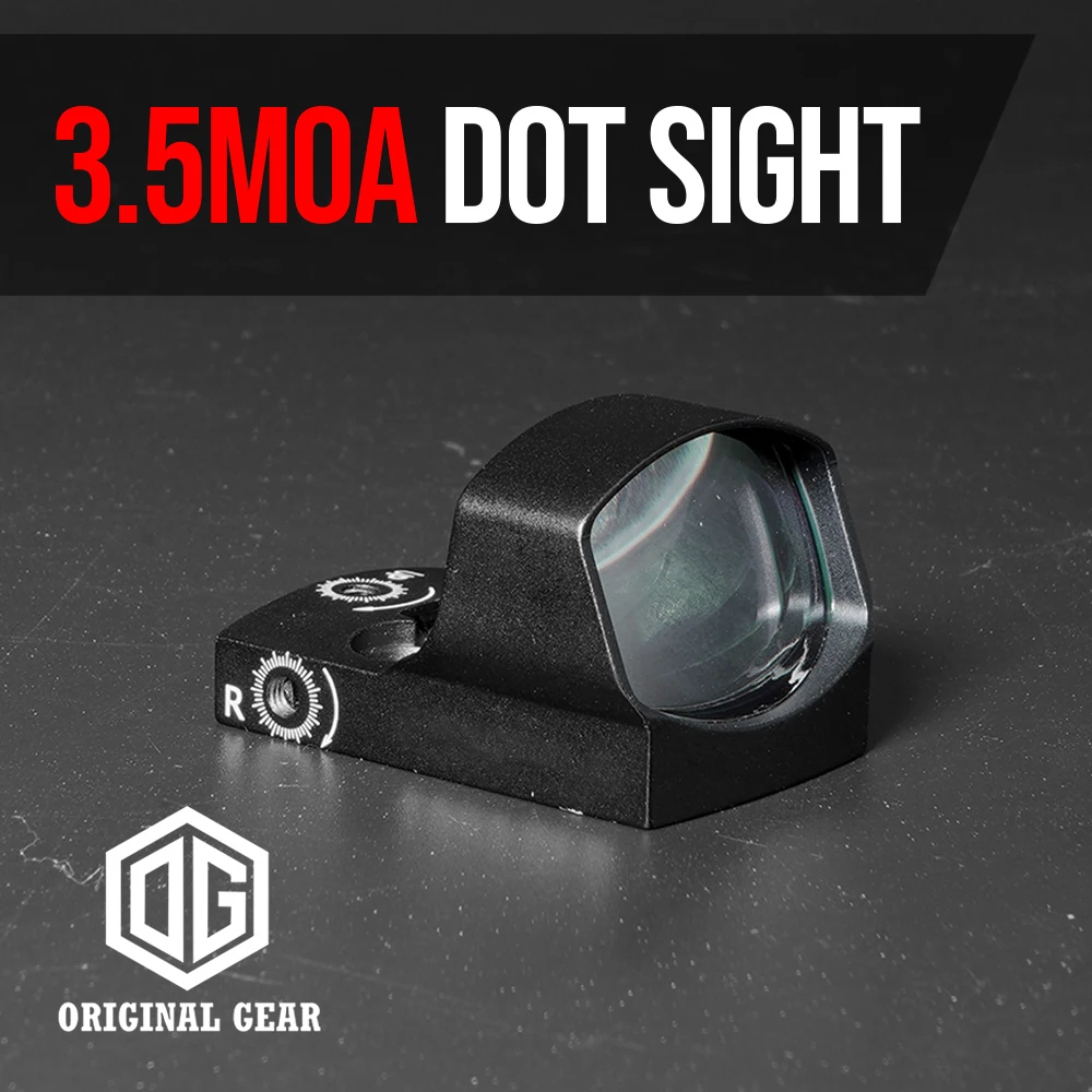 

Tactical LP Delta 3.5MOA Reflex CQB Red Dot Sight With Mount Plate For AR shotgun pistol Tactical Hunting Close Range Sight