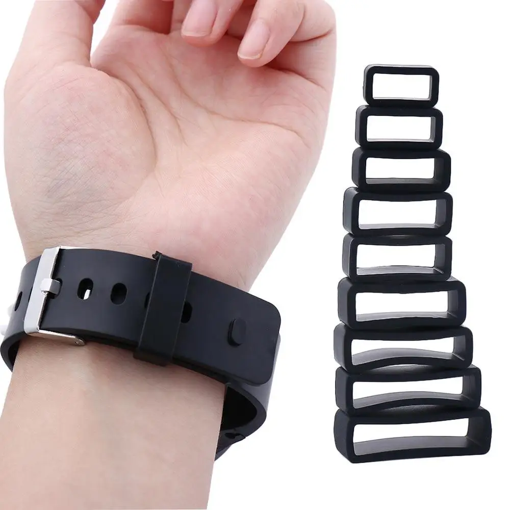 

Keeper Watch Band Holder Watch Strap Watch Strap Locker Watchband Ring Watch Strap Loops Silicone Watchband Loops Retainer Ring