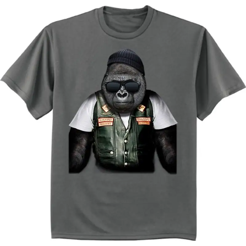 Sale Mens 2Xlt Big And Tall T Shirt Biker Gorilla Choppers Funny