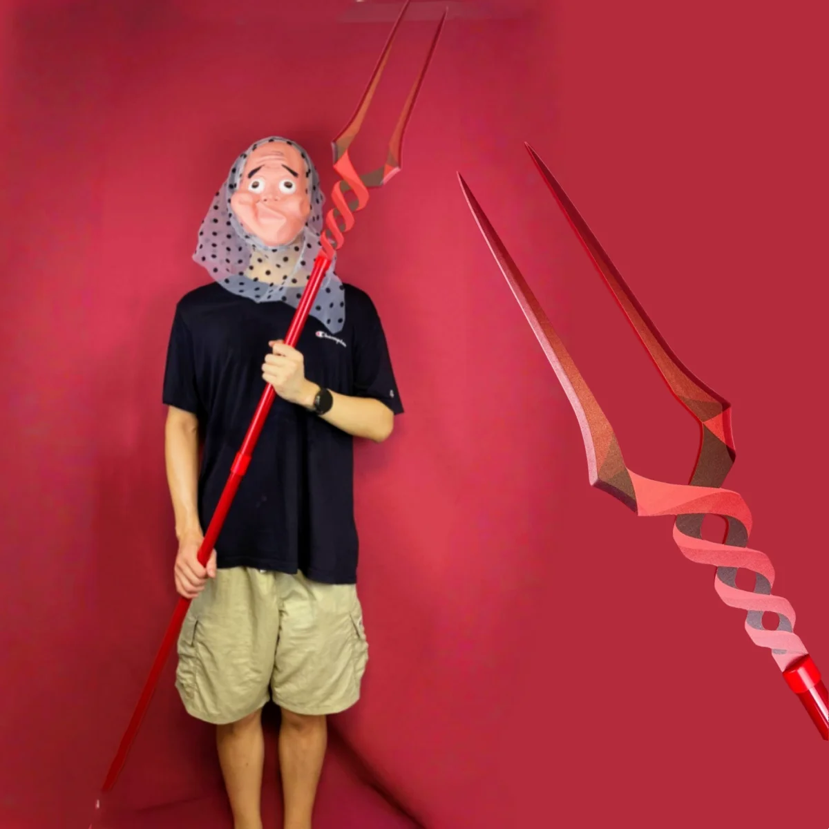 Lanza EVA de 70 pulgadas de Longinus Spear Katana Asuka de madera Anime Cosplay Prop espada japonesa de tamaño Real juguete de sable samurái Original