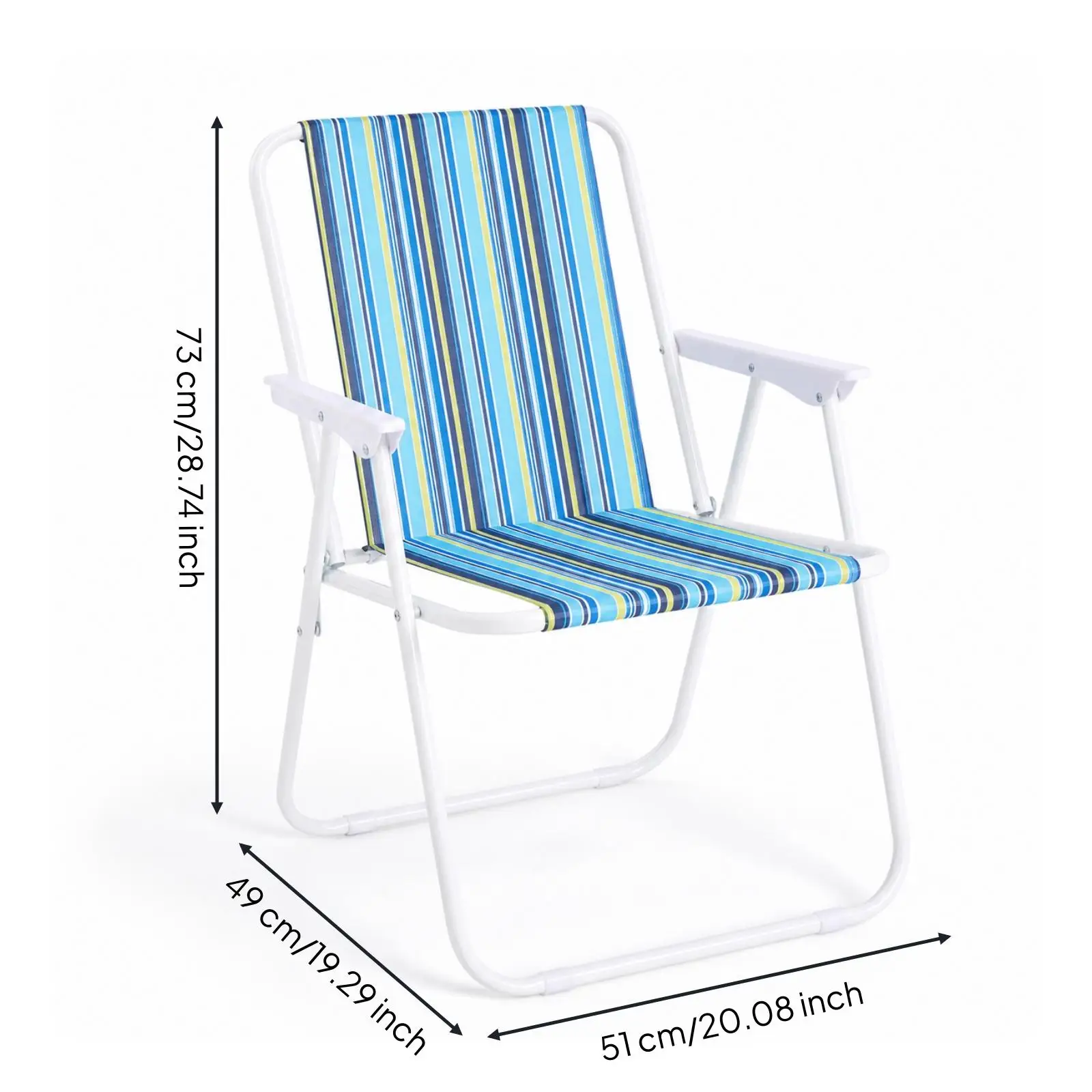 Beach Chair Foldable Furniture Quick-Drying for Camping, Garden, Beachgoers