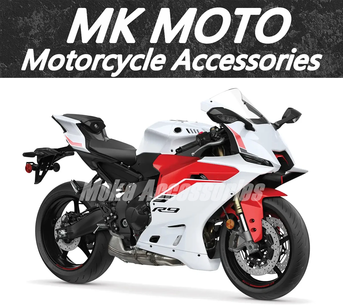 

Moke moto Motorcycle Fairings Kit Fit For Yzf R9 2025 2026 Bodywork Set High Quality Abs Injection White Red Black