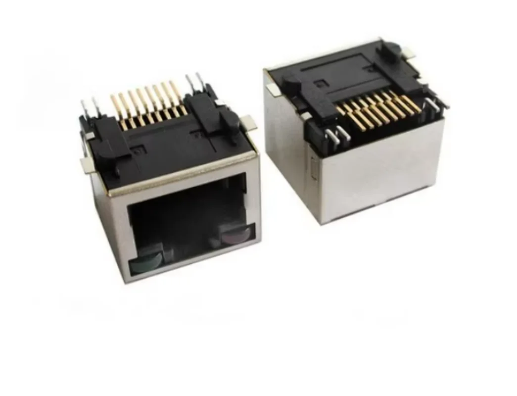 

Разъем RJ45 SMT с подсветкой и без пулей 50шт.