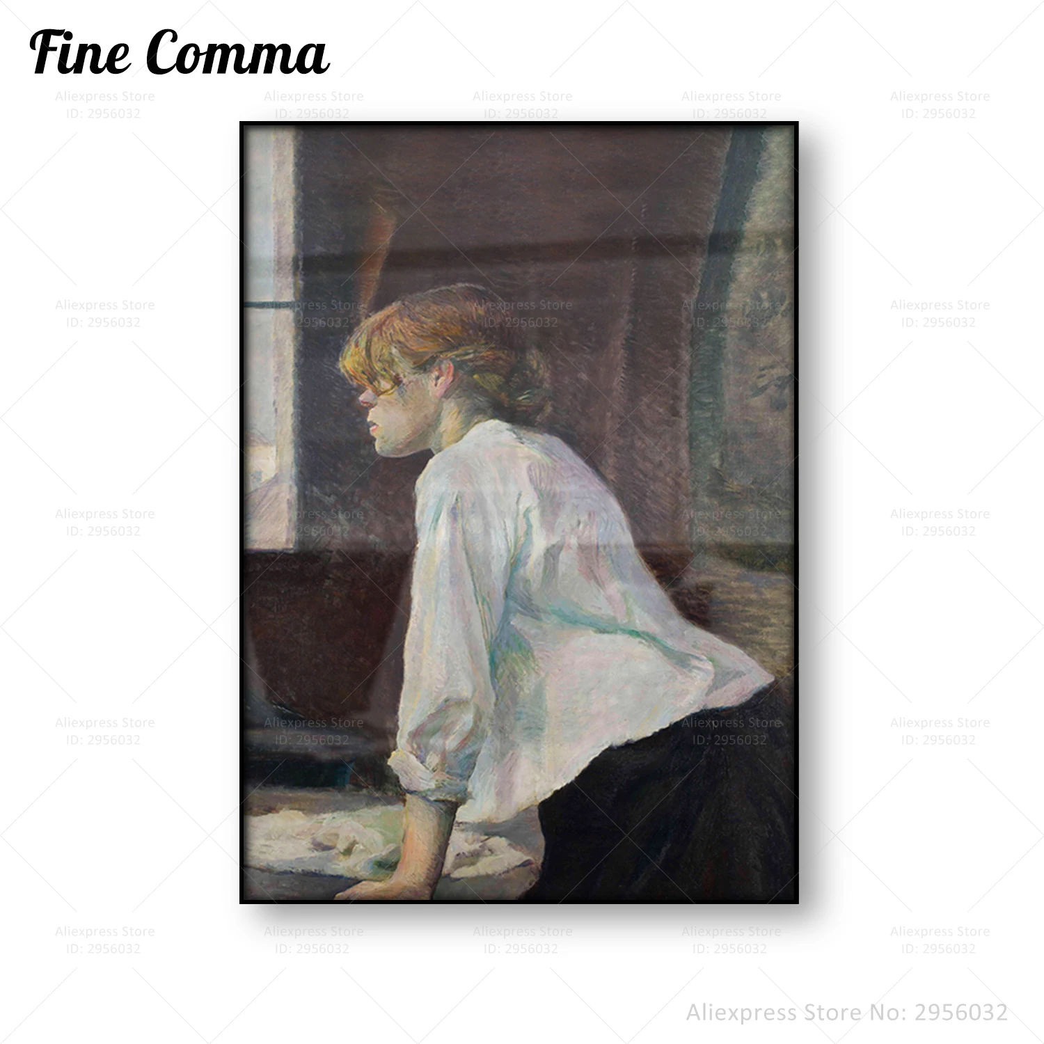 The Laundress Henri de Toulouse Lautrec Vintage Poster Antique Wall Art Canvas Print Painting Reproduction Home Decor Gift Idea