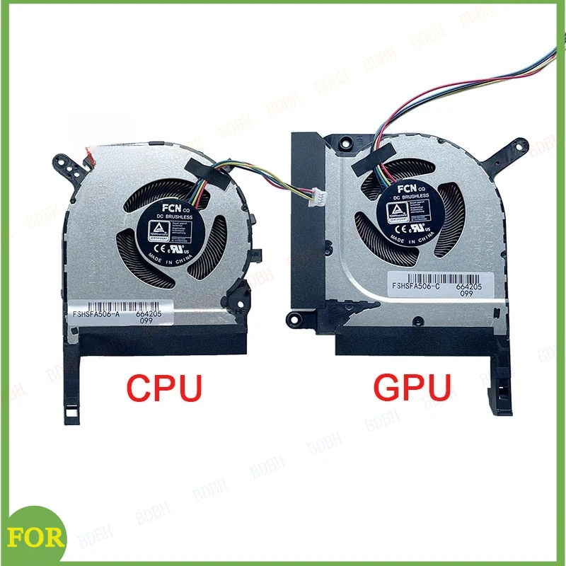 Cpu GPU Fan For Asus Tianxuan 2 Flight Fortress 9 2021 TUF Gaming A15 FA706QR FA506QR FA506QM FX506H FX506HE FX506HC FX706HC HM