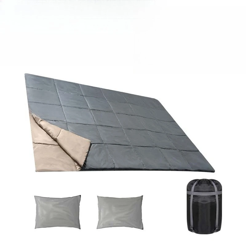 

Outdoor adult sleeping bag with pillow winter camping cold protection warm sleeping bag can be machine washed and thickened