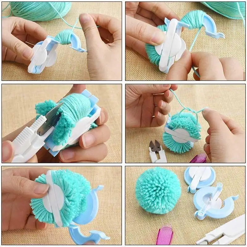 Multipurpose Pom-Pom Maker (4pcs/1 Set)