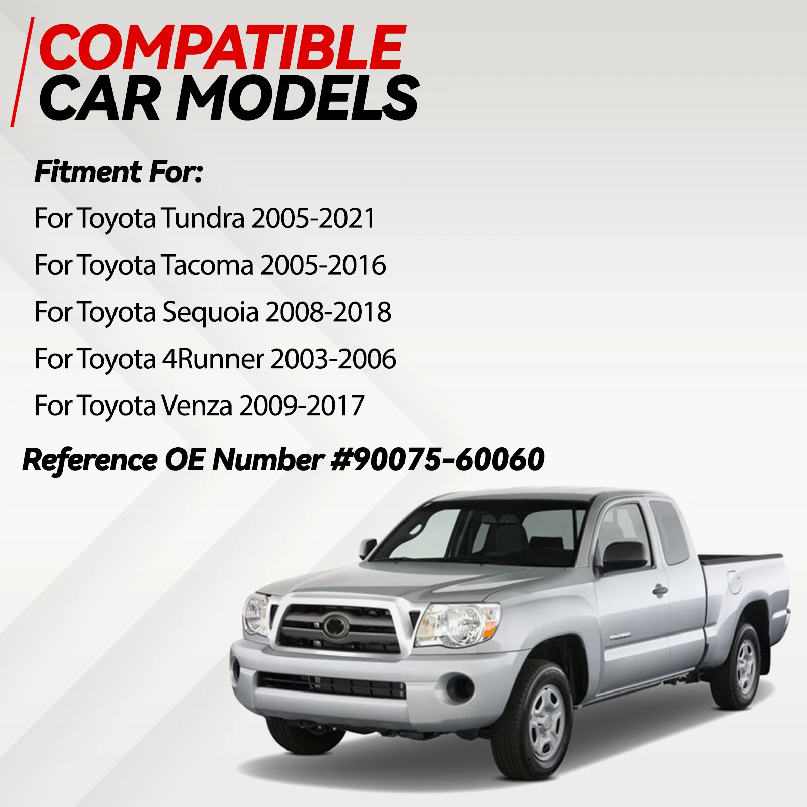 2x Front Turn Signal Light Bulb Socket Plug For Toyota Tundra 05-21 Tacoma 05-16 Sequoia 08-18 4Runner 03-06 Venza 90075-60060