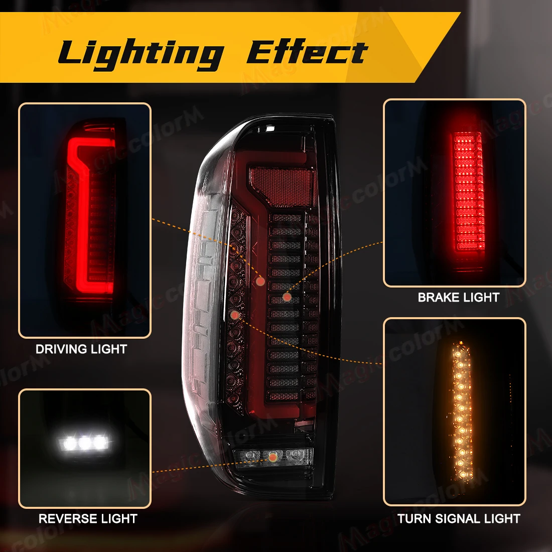 Car Accessories LED Taillight For Nissan Navara NP300 Frontier D40 2005-2014 Rear Brake Tail Lamp Reversal Turn Signal Light 12V