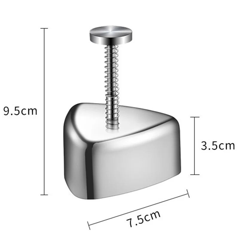 ABXF-1 Pieces Onigiri Mold Stainless Steel Rice Ball Mold Sushi Maker Classic Triangle Musubi Mold For Kids Lunch Bento And Home