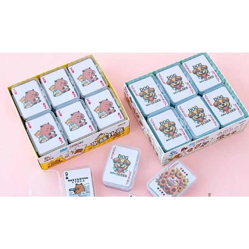 

Mini Waterproof Playing Cards PVC Plastic Model Card Deck for Board Games Multiplayer Team Game Portable Entertainment Tool
