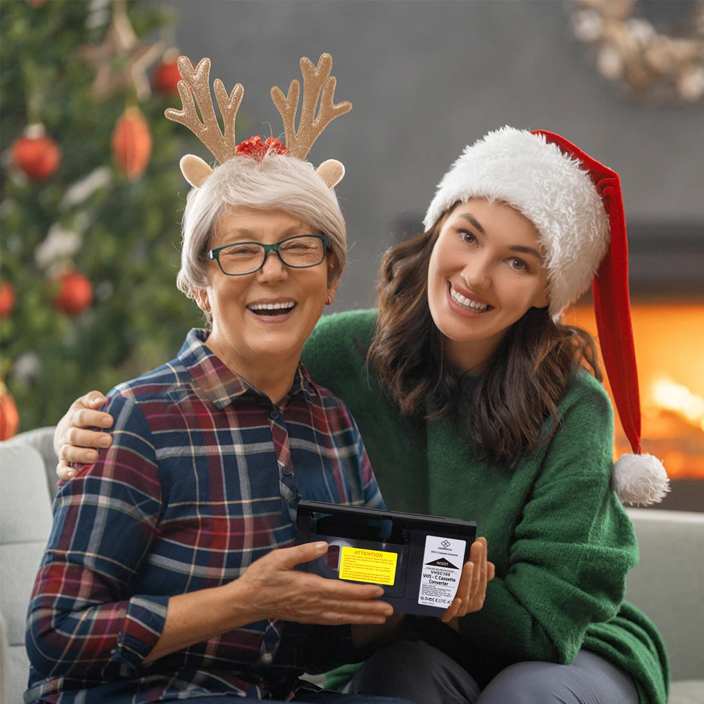 ABS تحويل VHS إلى VHSC مع صندوق محول الفيديو MiniDV/Hi8 كاميرا الفيديو إلى محول رقمي