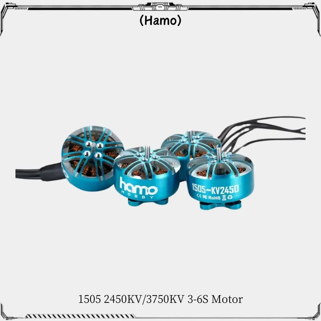 Hamo HOBBY 1505 2450KV/3750KV Brushless Motor 3~6S Lipo for 2.5~4inch Propeller FPV Race Drone