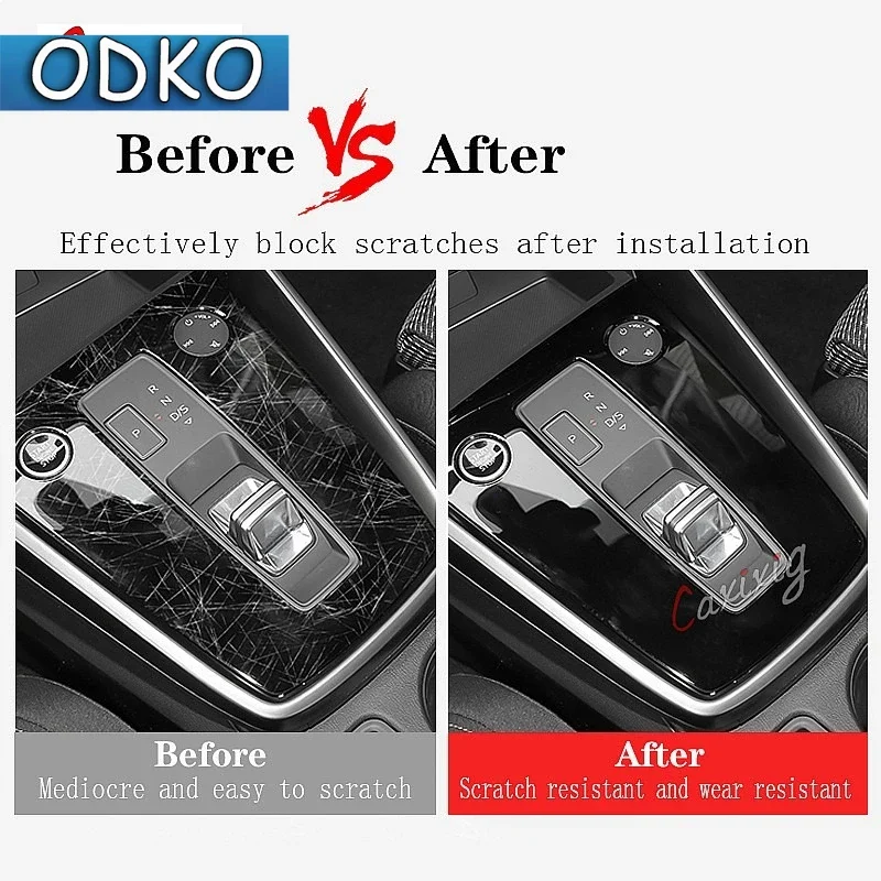 For Audi Q7 2012-2019Car Interior Center console Transparent TPU Protective film Anti-scratc Repair film Accessories Speedometer