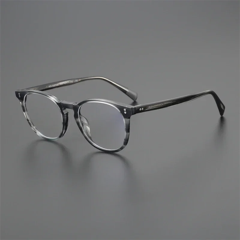 Women Men Prescription Glasses OV5298 Unisex Eye Round Vintage Optical Computer Glasses Finley Esq. Myopia Prescription Glasses