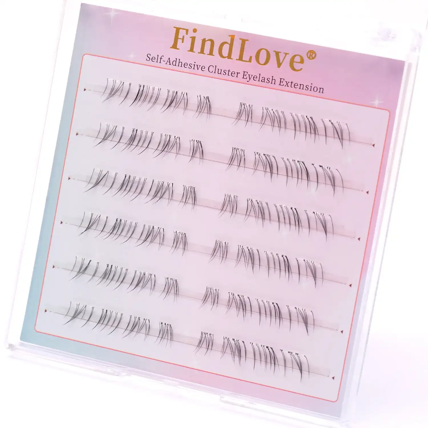 Groothandel hoge kwaliteit handgemaakte doe-het-zelf zelfklevende pre-on mix lengte onderste wimperverlenging met pincet make-up gereedschap lijmvrij