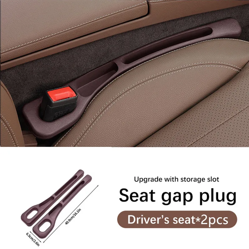 2PCS Car Seat Gap Filling Sealingp Strip For Ford Fiesta MK6 Storage Organizer Accessories