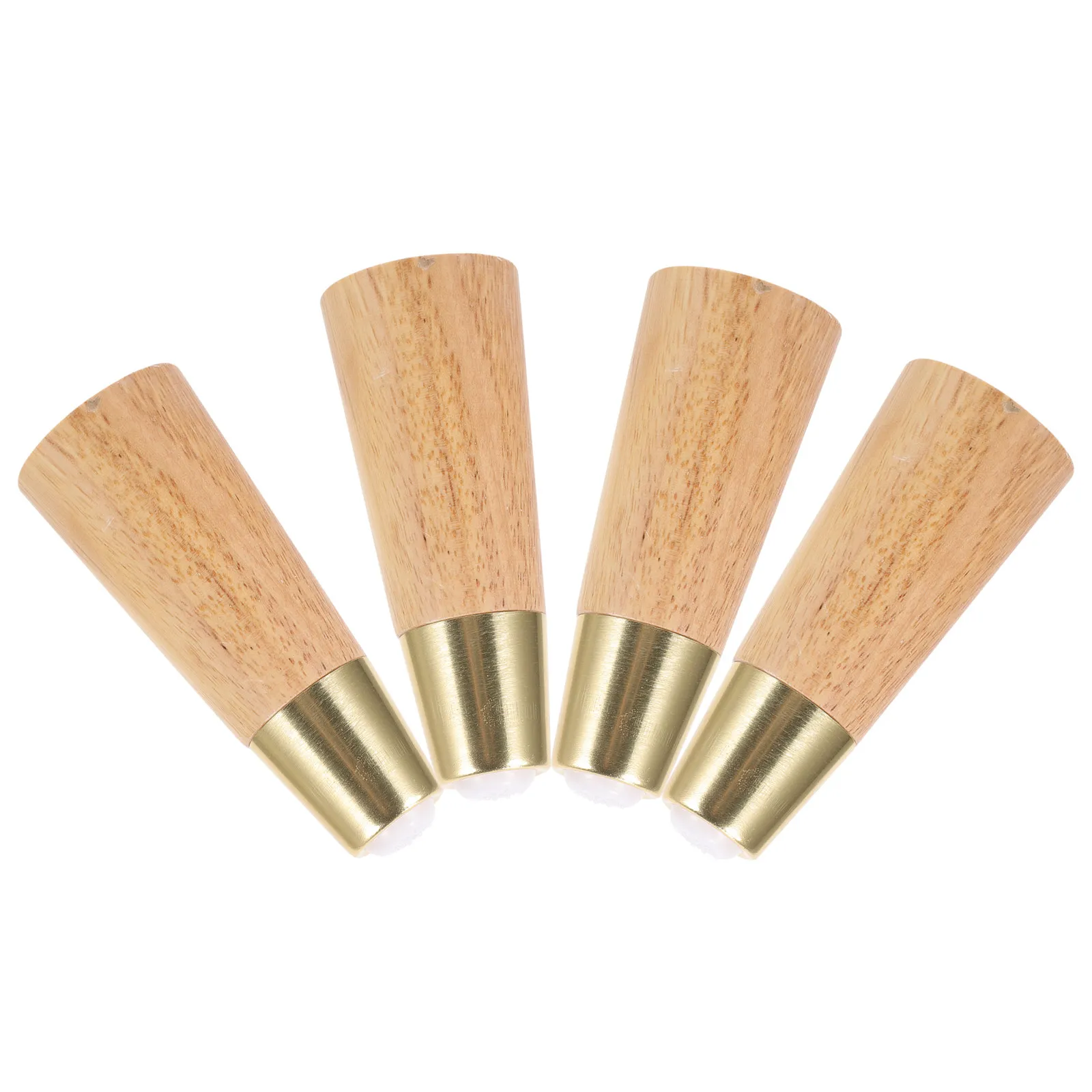 

4Pcs Premium Natural Wood Furniture Legs Replacement Set for Cabinets Sofas Beds Dressers Tables Footstools TV Units Floor