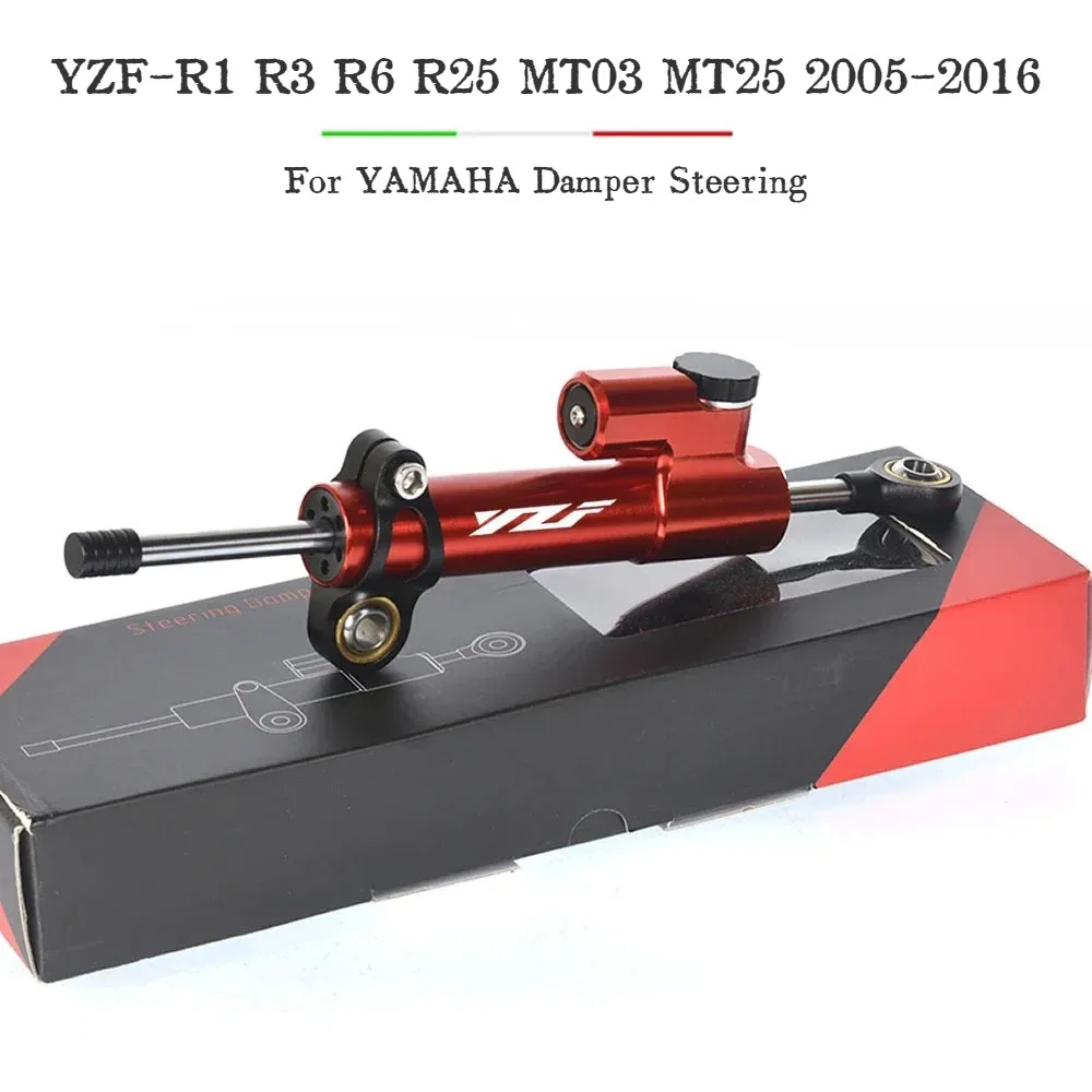 

For Yamaha YZF R1 R3 R6 R25 MT03 MT25 2005-2016 2006 2007 2008 2014 2015 Motorcycle Damper Steering Stabilize Safety Control