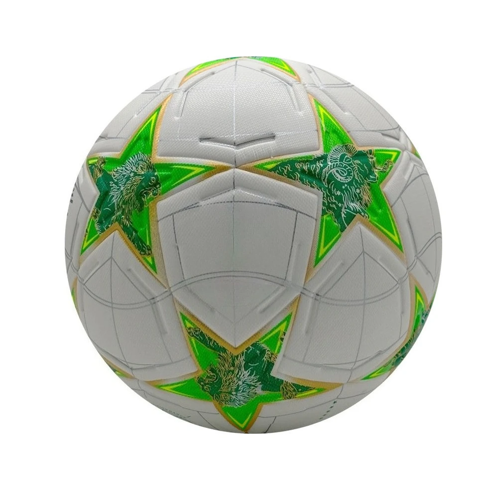 Футбольный мяч, стандартный размер 5, высококачественный бесшовный футбольный мяч из искусственного материала, футбольный мяч для тренировок и соревнований на открытом воздухе, Рождественский мяч