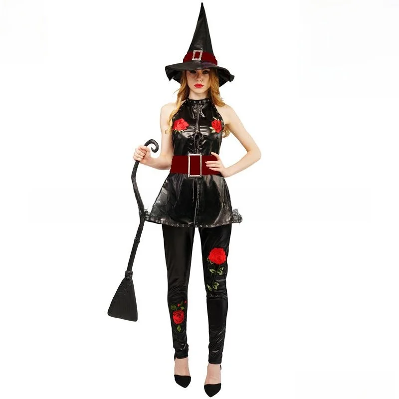 

Adult Women's Witch Skirt loween Masquerade Ball Role Play Stage Performance Large Women Witch Costume Women's Faion