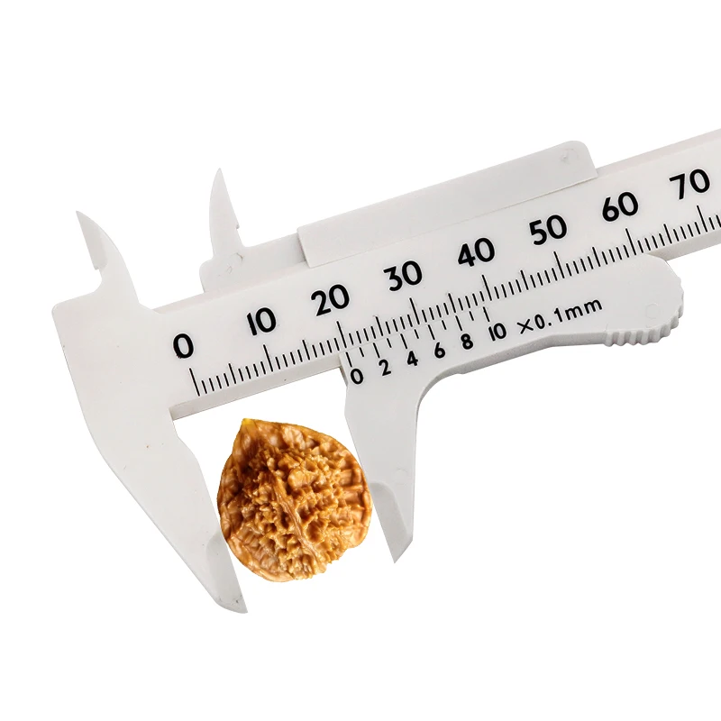 0-100mm Plastic Caliper Single Scale  Wenwan Mini Handle Playing Measuring Student Caliper