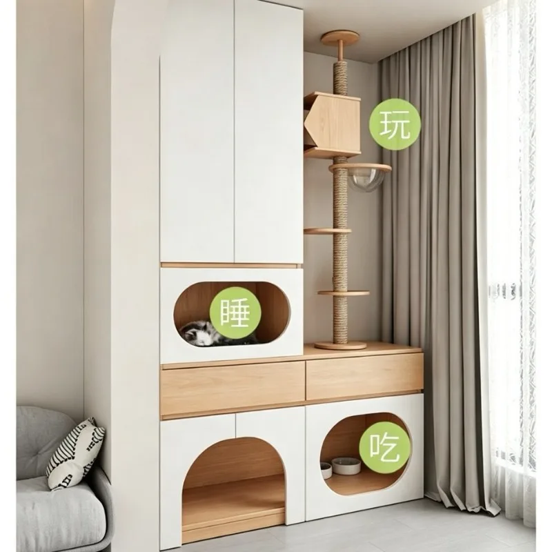 climbing frame nest tree toy scratching board shelf small apartment does not occupy a villa
