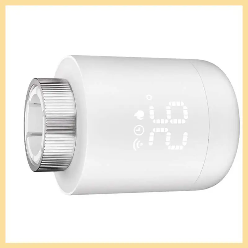 ดี-1 ชิ้น Tuya Zigbee วาล์วหม้อน้ํา Thermostatic พลาสติกสีขาว App ควบคุมความร้อนเทอร์โมคอนโทรลเลอร์อุณหภูมิ