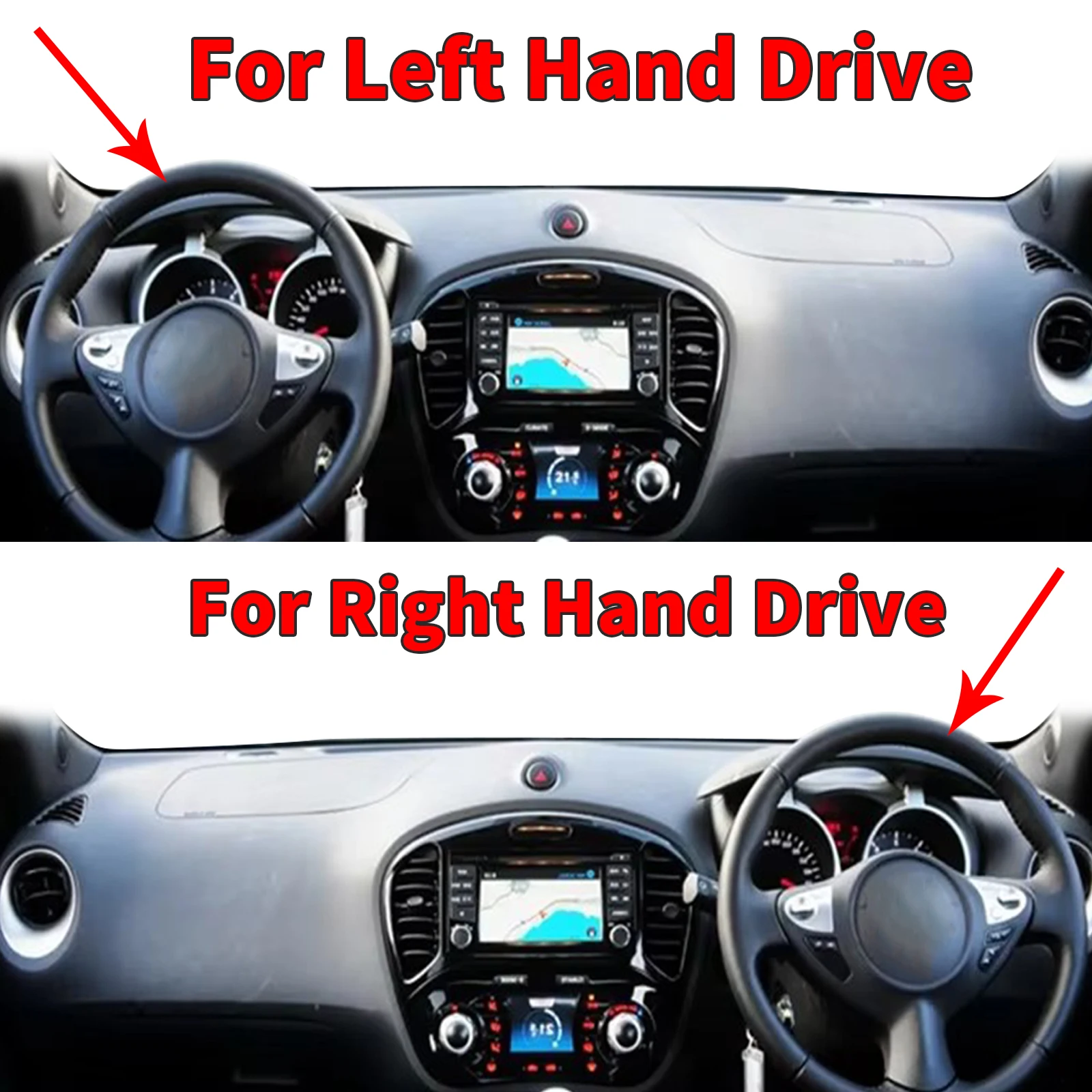 for Nissan JUKE 2010 2012-2018 F15 Dash Mat Dashboard Cover Dashmat Universal Anti-Reflection Heat Insulation Sun Protection